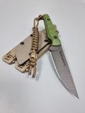 Stus &mdash; hunting knife made of micarta, field version - green handle