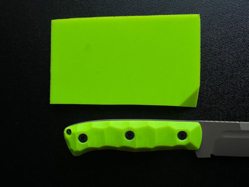 Micarta, sleeve pads (Lime) 6 mm.