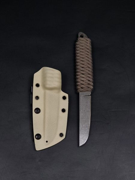 Ніж EDC &laquo;Пулуй&raquo; | &laquo;Puluy&raquo; Stonewash Паракорд Койот PUSCOU-23052024 фото