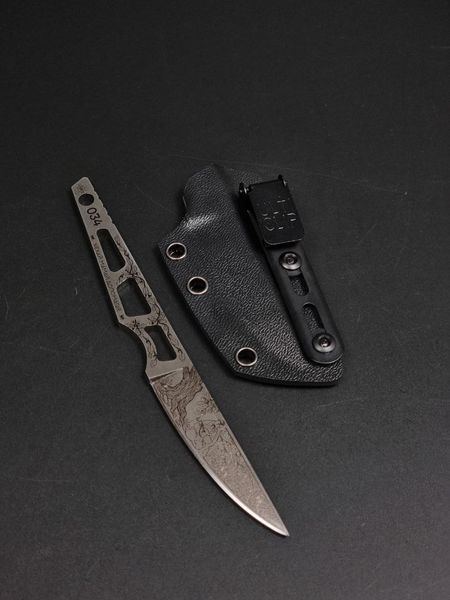 Ніж EDC скелетник &laquo;Сікорський&raquo; Сірий Stonewash | Гравіювання &laquo;Ліс та Мамай&raquo; SISGRU-22052024 фото