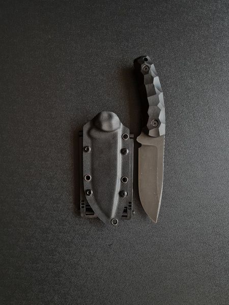 Yarchuk - multipurpose tactical knife (black handle)