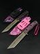 Tactical Knife "Tanto" | Pink Camo | Scandinavian Runes Engraving