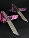 Tactical Knife "Tanto" | Pink Camo | Scandinavian Runes Engraving