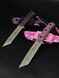 Tactical Knife "Tanto" | Pink Camo | Scandinavian Runes Engraving