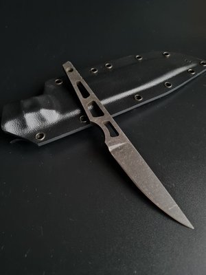 Simple skeleton knife "Sikorsky" (etching)