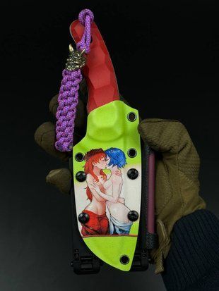 Survival Knife "Yarchuck" | "Anime Edition" Red G10