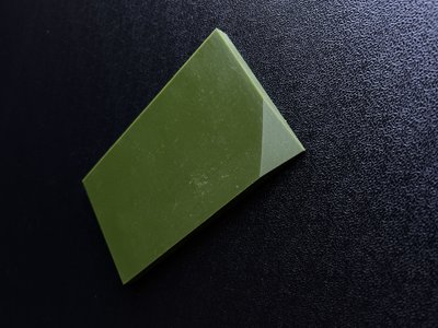 Micarta, sleeve pads (green) 6 mm.