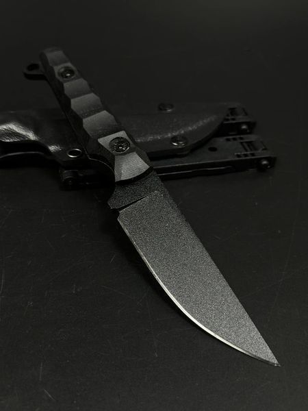 Bushcraft Knife "Stus" | Black Micarta
