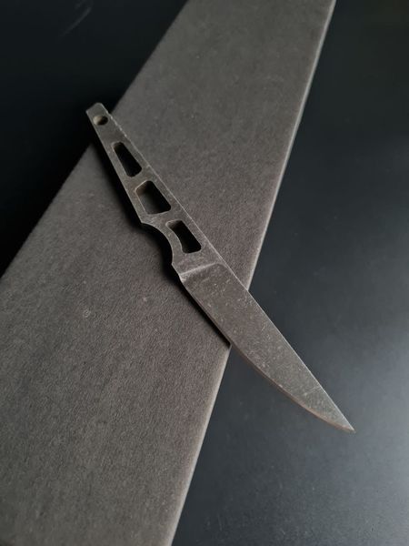 Simple skeleton knife "Sikorsky" (etching)