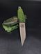 Tactical Knife "Paton" | Coyote, Green Paracord, Skull in Beret Engraving