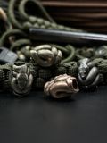 Темляк з латунною намистиною &ldquo;Згорнута змія&rdquo; N029 фото