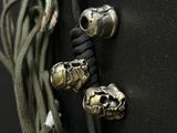 Lanyard with Brass Bead &ldquo;Cracked Stormtrooper Helmet&rdquo; (Star Wars, Skull Inside) &mdash; Color: Brass / Gold