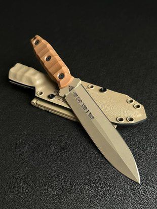 "Vakulich" &ndash; A faithful companion in your travels (tan polymer, orange handle, colored scabbard)