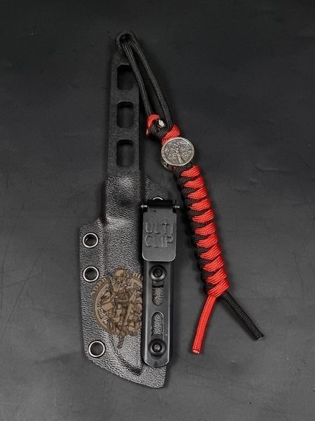 EDC Knife "Puluy" | "Nord Division" Black with Operator Engraving