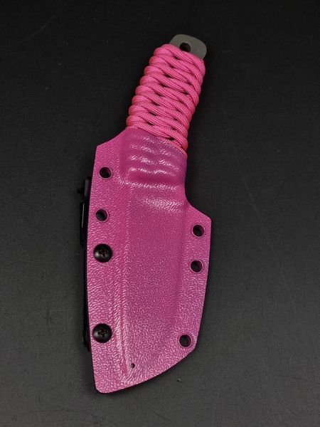 EDC Knife "Korolov" | "Anime Edition" Pink Paracord and Anime Engraving