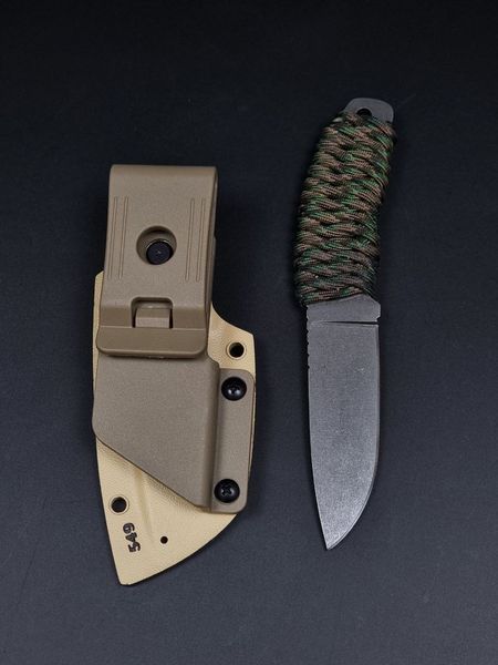 EDC Knife "Korolov" with Multicam Paracord and Nord Division Engraving