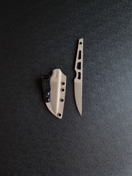 Skeletal simple knife "Sikorsky" (polymer tan)