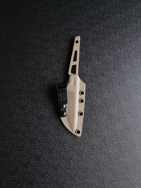 Skeletal simple knife "Sikorsky" (polymer tan)