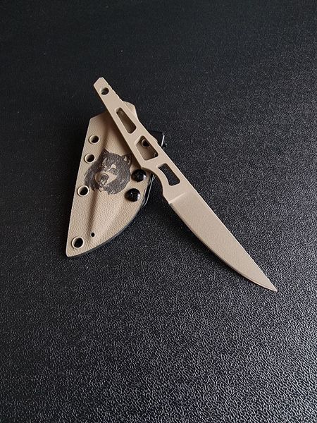 Skeletal simple knife "Sikorsky" (polymer tan)