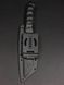 Tactical Knife "Tanto" | Black Micarta Engraving Soldier and BMW
