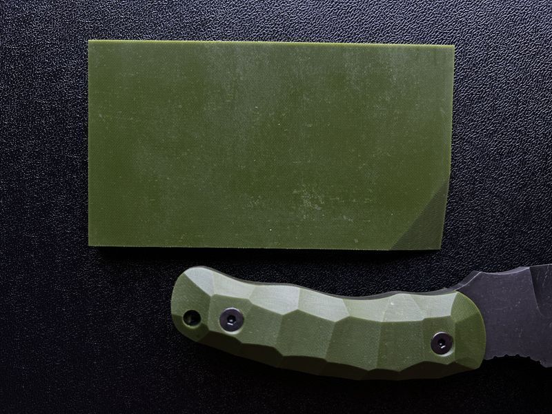 Micarta, handle pads, sheet (green) 8 mm.