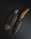 Tiger Trapper polymer black - multipurpose, compact knife (Olive handle, colored scabbard)