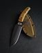 Tiger Trapper polymer black - multipurpose, compact knife (Olive handle, colored scabbard)