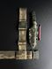 "Schedryk" universal hunting knife (etching, camouflage scabbard, black-green handle)