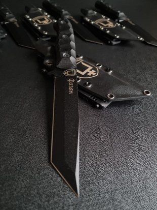 Tanto &ndash; a tourist knife for travelers who value reliability and functionality (black polymer, black handle, black scabbard)