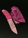 EDC Knife "Korolov" | Pink Paracord Wrap with Anime Engraving