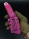 EDC Knife "Korolov" | Pink Paracord Wrap with Anime Engraving