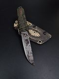 EDC ніж &laquo;Пулуй&raquo; | &laquo;Itachi&raquo; Оливковий паракорд Гравіювання Аніме PUSOLU-22052024 фото
