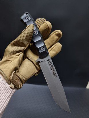 &laquo;Гайдамак: Купити Тактичний Ніж для Надійності та Сили&raquo; (травлення, руків'я чорний, піхви кольорові) Haidamak-etc-han-bl-sc-col фото