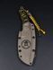 Survival Knife "Tygrolov" | Black-Yellow Micarta Vegvisir and NGU Emblem Engraving