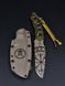 Survival Knife "Tygrolov" | Black-Yellow Micarta Vegvisir and NGU Emblem Engraving