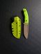 "Yarchuk" universal tourist knife (tan polymer, lime handle, lime scabbard)