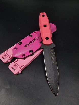 Fighting Knife "Sirko" | "Satana" Pink with Engraving