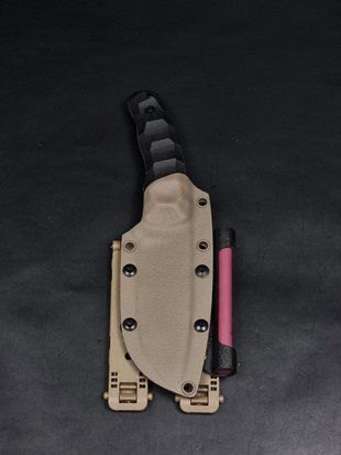Survival Knife "Yarchuck" (Black Micarta, "Koleso" Engraving)
