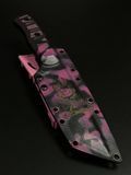 Tactical Knife "Tanto" | Pink Camo Anime Engraving