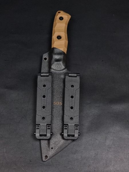 Combat knife "Tanto" | "Nord Division" Tan Micarta, Ukraine or Death Engraving