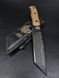 Combat knife "Tanto" | "Nord Division" Tan Micarta, Ukraine or Death Engraving