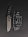 Bushcraft Knife "Yarchuck" | Wolf and Scandinavian Runes Engraving