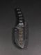 Bushcraft Knife "Yarchuck" | Wolf and Scandinavian Runes Engraving