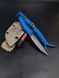 EDC Knife "Sikorskiy" | "Anya" Blue Paracord and Anime Engraving
