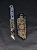 Тактичний ніж &laquo;Tanto&raquo; | &laquo;Viking Spirit&raquo; Чорна мікарта (Tek-Lok) tanto-x12mf-black-micarta-viking-teklok-thigh фото