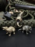 Темляк з латунною намистиною &ldquo;Опосум&rdquo; N041 фото