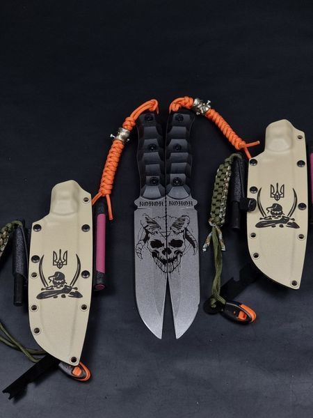 Ніж для виживання &laquo;Гайдамак&raquo; | &laquo;Kokon&raquo; Гравіювання Демон та Герб HASBKT-24052024 фото