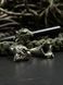 Paracord lanyard with brass bead &ldquo;Eagle Head&rdquo;