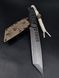 Tactical Knife "Tanto" | "Stalker" Black Micarta, Radiation and Stalker Engraving