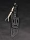 Tactical Knife "Tanto" | "Stalker" Black Micarta, Radiation and Stalker Engraving